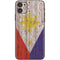 Philippines Flag Dark Wood iPhone 11 Skin